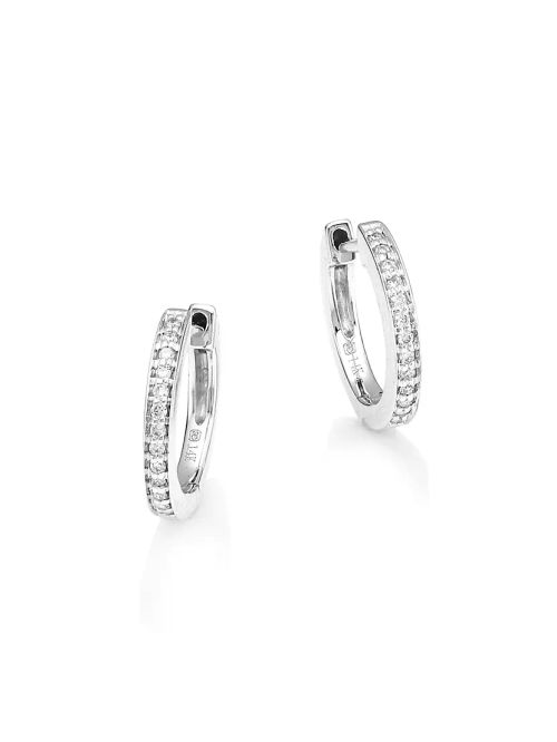 14K White Gold & Diamond...