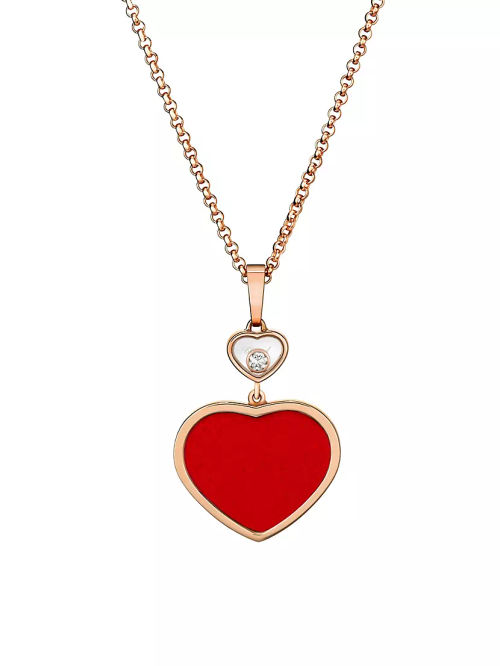 Happy Hearts 18K Rose Gold,...