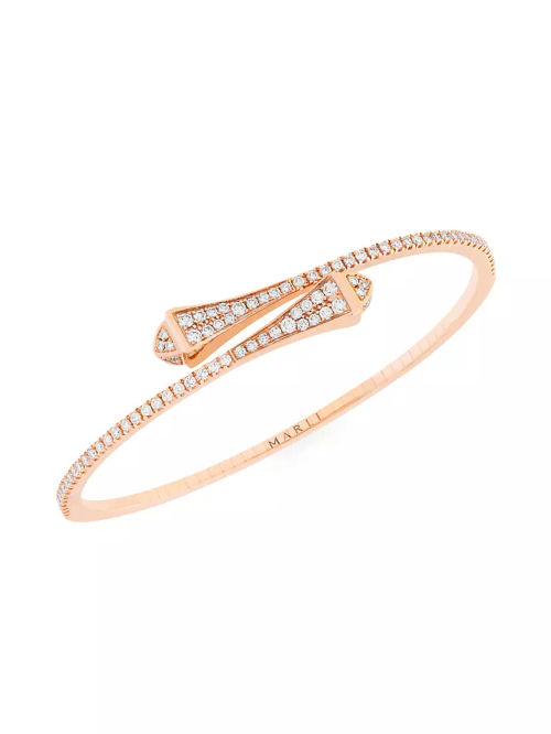 Cleo By Marli 18K Rose Gold &...