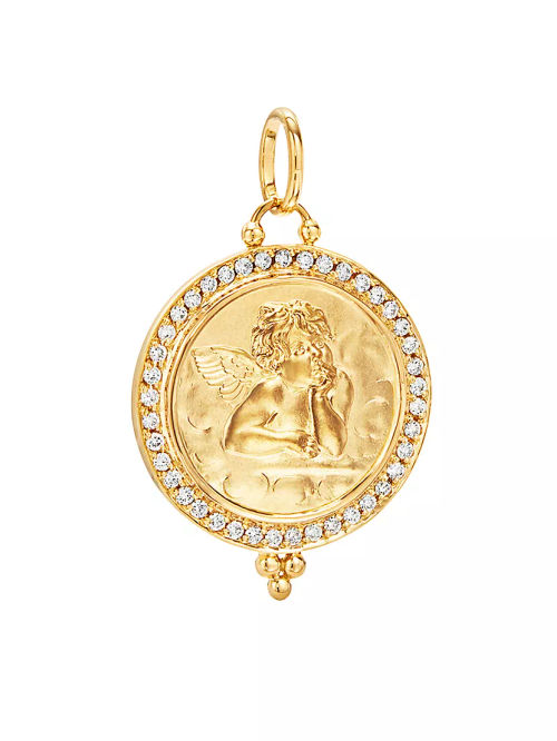 Angel 18K Yellow Gold &...