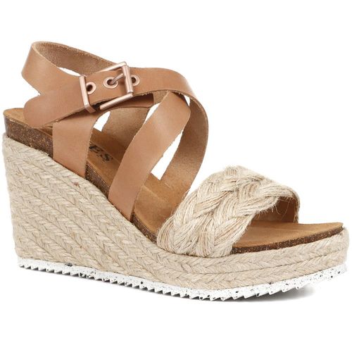 Tamsin Leather Wedge Sandals...