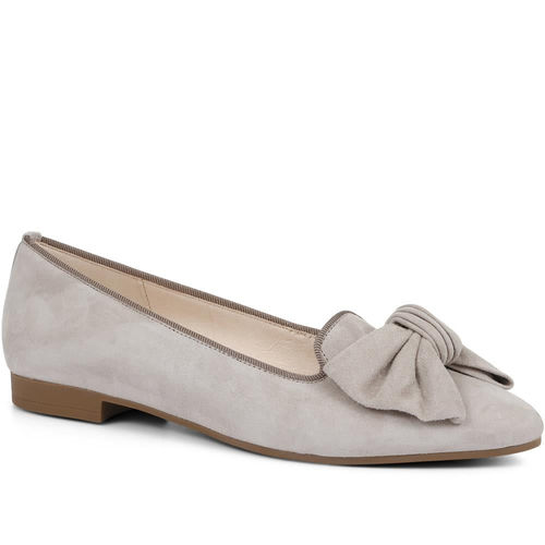 Cardy Leather Ballerina Pumps...