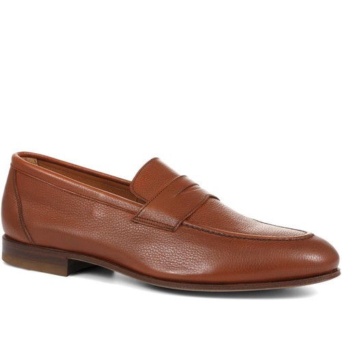 Cristo Leather Penny Loafers...