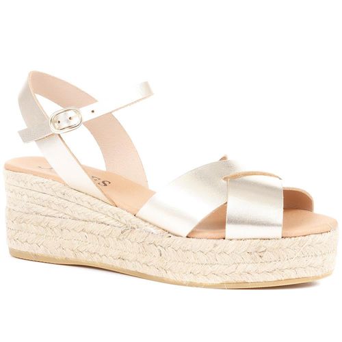 Alaina Leather Espadrille...