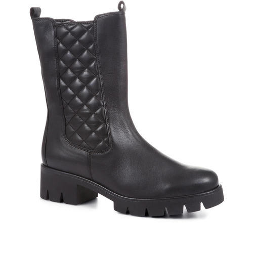 Quilted Tall Chelsea Boots -...