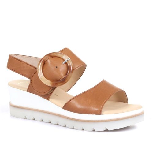 Yeo Wedge Sandals with Buckle...