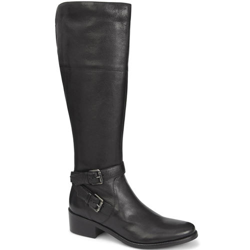 Leather Knee Boots -...