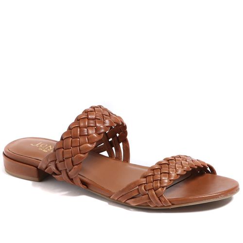 Madena Leather Mule Sandals -...