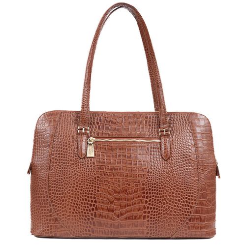 Wynter Croc Leather Shoulder...