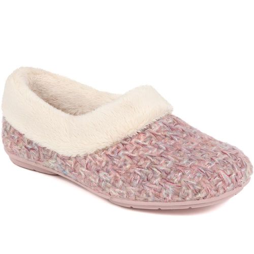 Faux Fur Lined Slippers -...