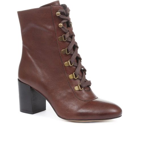 Liana Lace-Up Heeled Ankle...