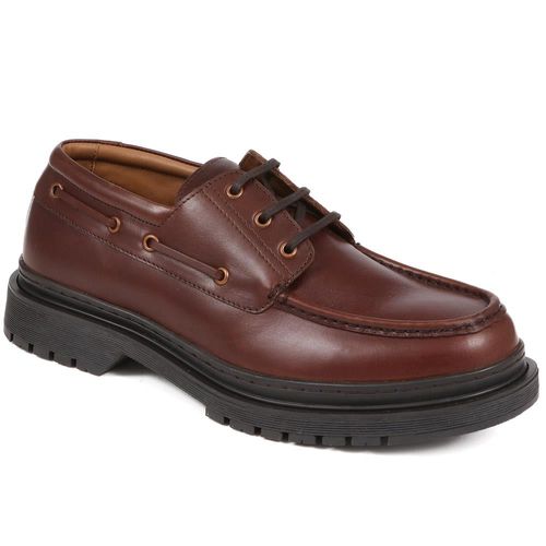 Raymond Leather Boat Shoe -...