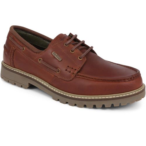 Basalt Calf Leather Boat Shoe...