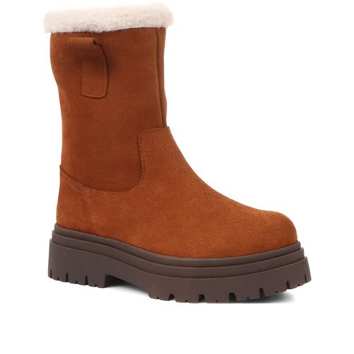 Isabetta Chunky Suede Boots -...