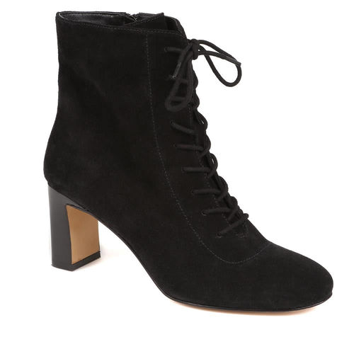 Lorah Leather Lace-Up Boots -...