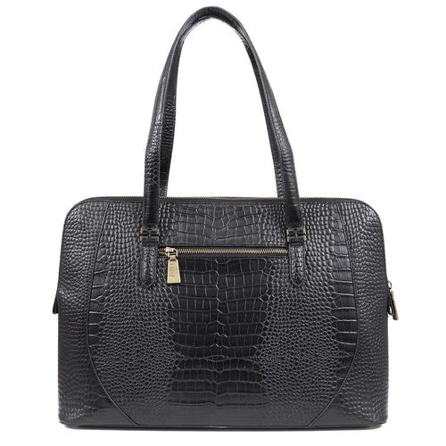 Wynter Croc Leather Shoulder...