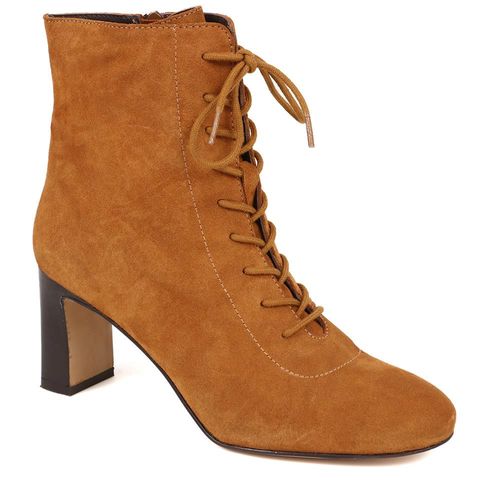 Lorah Leather Lace-Up Boots -...