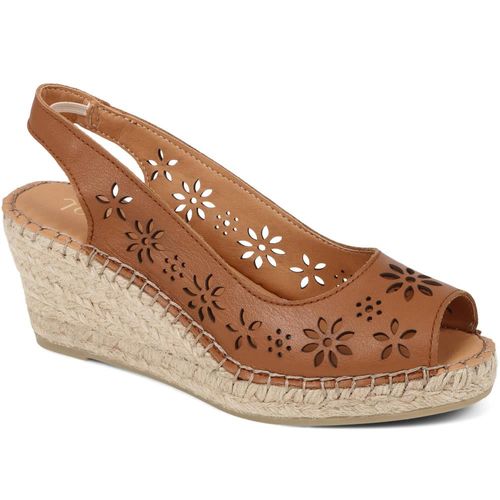 Reina Leather Espadrilles  -...