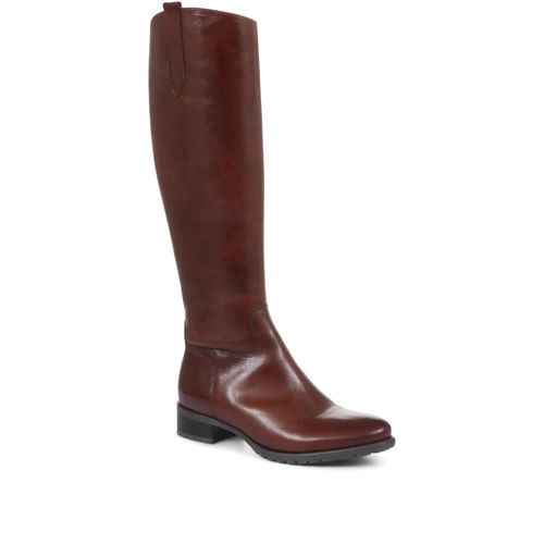 Cinzia Leather Riding Boots -...