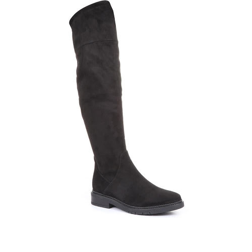 Knee High Flat Boots -...