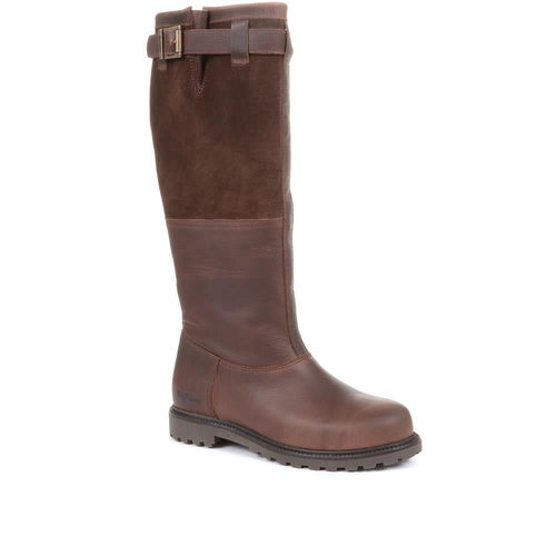 Acorn Long Leather Boots -...