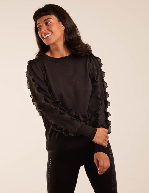 Frill Sleeve Jumper - L /...