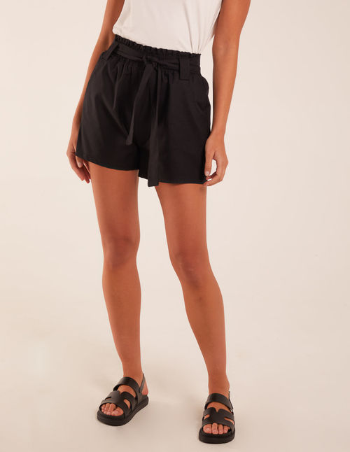 Belted Shorts - M / BLACK