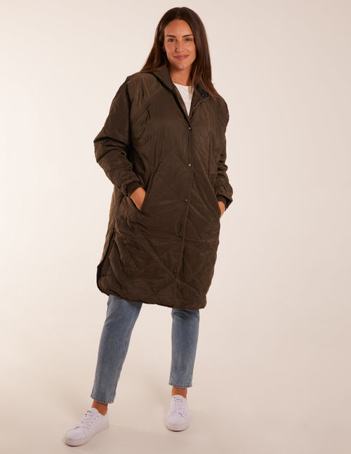 Diamond Quilted Coat - M /...