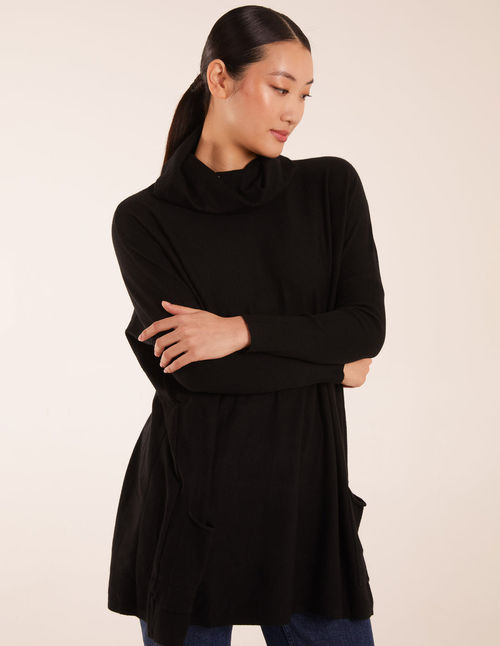 Roll Neck Oversized Pocket...