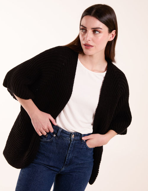 Knitted Mid Length Cardigan -...