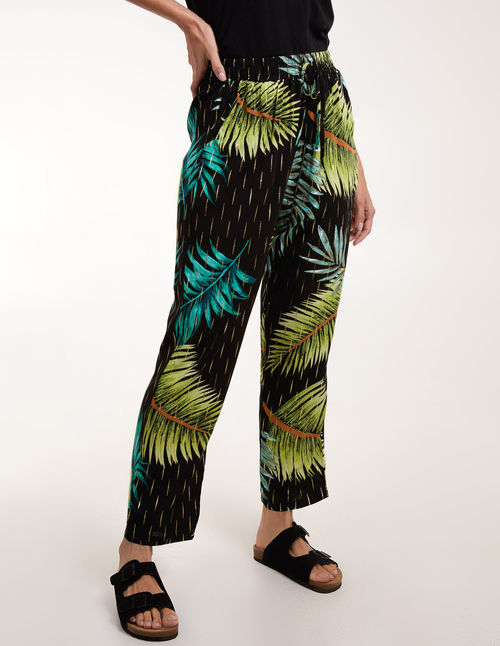 Palm Print Trousers - L /...