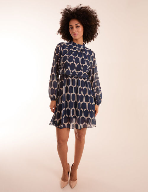 Geometric Print Dress - L /...