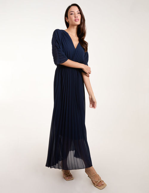 Double V Pleated Chiffon...