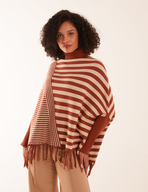 Oversized Multi Stripe Jumper...