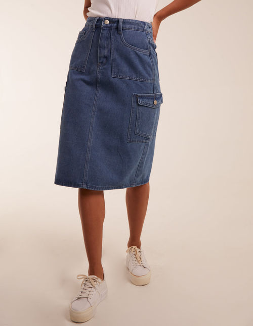 Pocket Denim Skirt - 12 /...