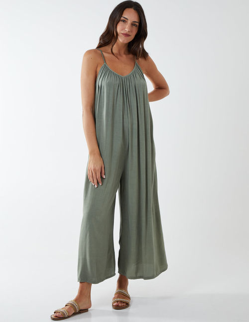 Wide Leg Strappy Jumpsuit -...