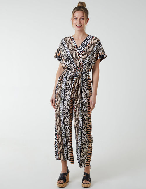 Multi Stripe Animal Jumpsuit...