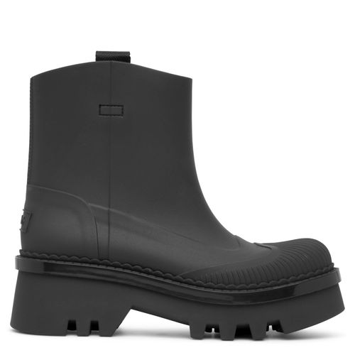 Raina black rubber rain boots