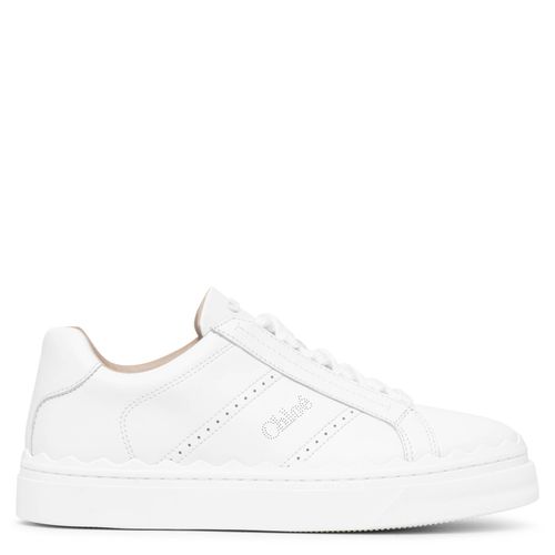 Lauren white leather sneakers