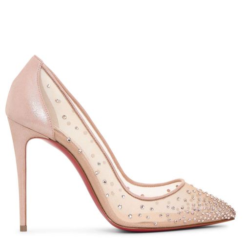 Follies Strass 100 suede pumps