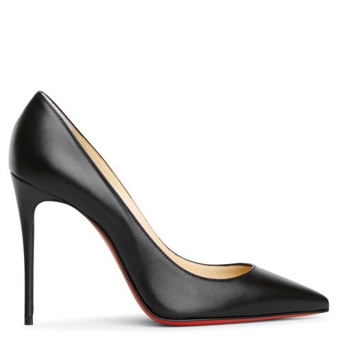 Kate 100 black leather pumps