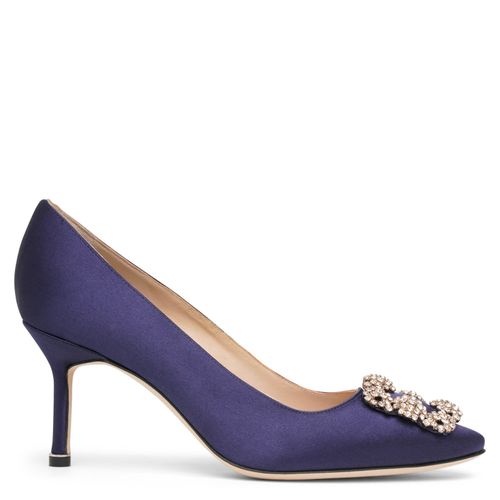 Hangisi 70 navy satin pumps