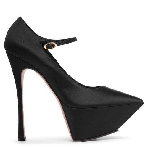 Yigit 150 black satin pumps