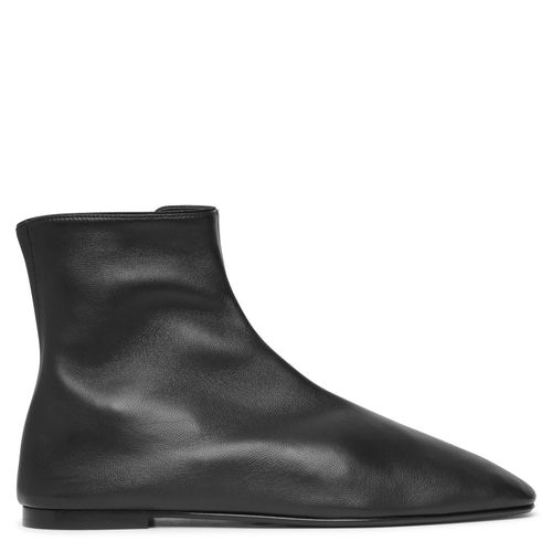 Ava black leather boots