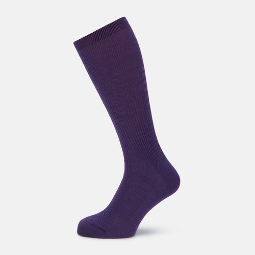 Purple Mid-Length Merino Socks