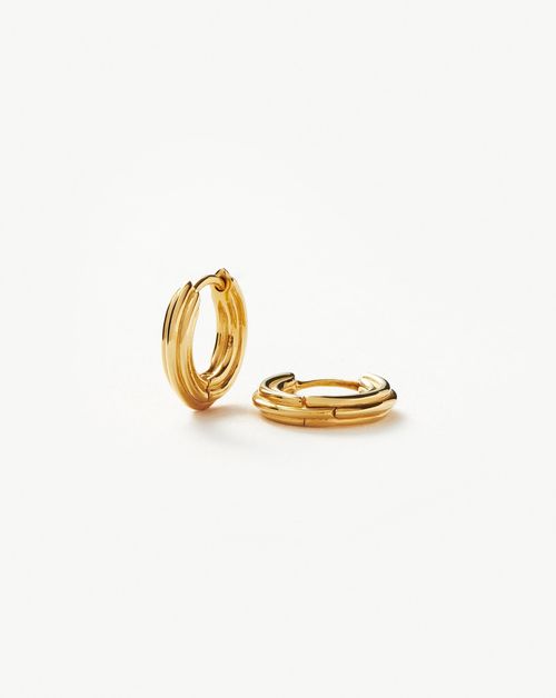 Classic Flat Small Hoop Earrings