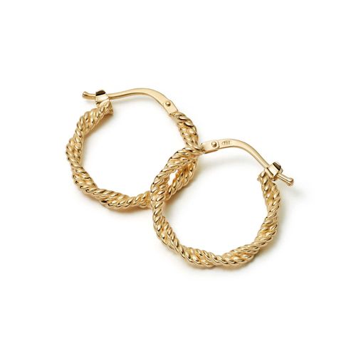 Midi Rope Twist Hoop Earrings...