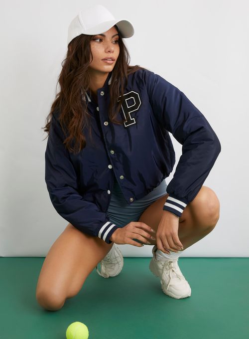 Baseball Cropped Shell Jacket...