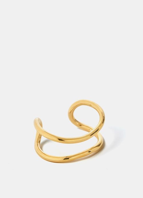 Gold Plated Cuff Bangle