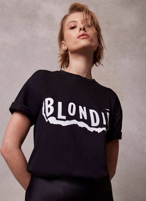 Black Blondie Slogan T-Shirt